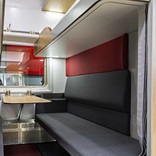 Ippiart Studio presented the mockup of the new Russian Railways second-class night train