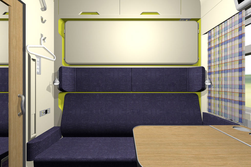 4-seats train compartment for Sloplast